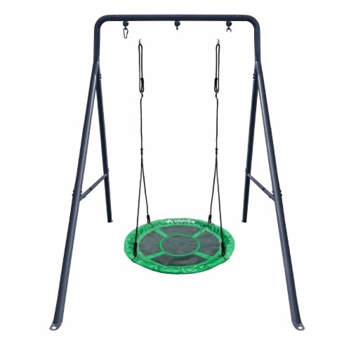 gobaplay Single Swing Set Playground Equipment with 39 Round Platform Saucer 2 Piece Fry s Food Stores