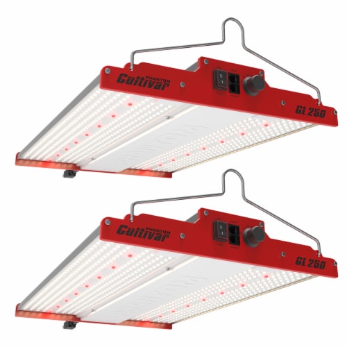 PHANTOM Cultivar GL250 250 Watt LED Aluminum Grow Tent Plant Light Red 2 Pack 2 Piece Gerbes Super Markets