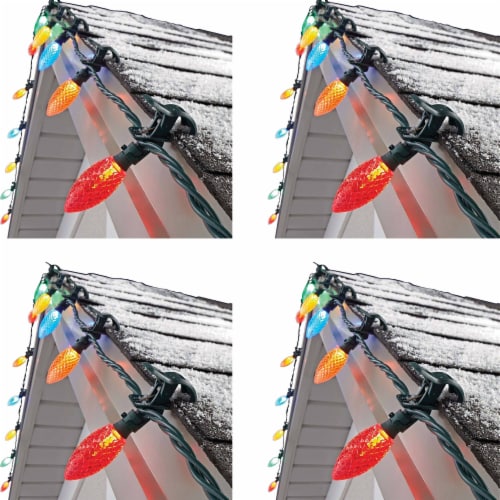 NOMA Quick Clip C9 LED Christmas String Lights 100 Multicolored Bulbs 4 Pack 4 Piece Smith s Food and Drug