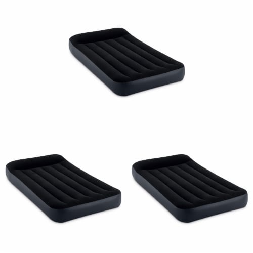 Intex Dura Pillow Rest Classic Blow Up Mattress Air Bed with Pump Twin 3 Pack 3 Piece Mariano s