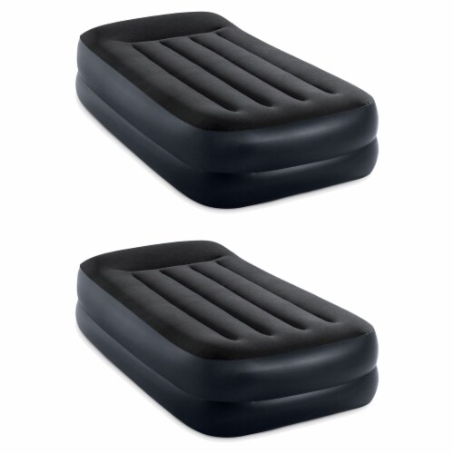 Intex Dura Beam Plus Pillow Raised Airbed Mattress w Built in Pump Twin 2 Pack 2 Piece Gerbes Super Markets