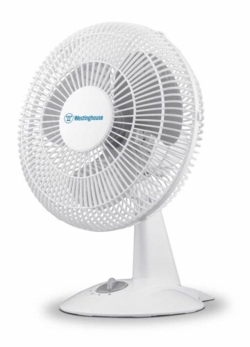 Westinghouse Desk Fan 12 Inch-White Perspective: front