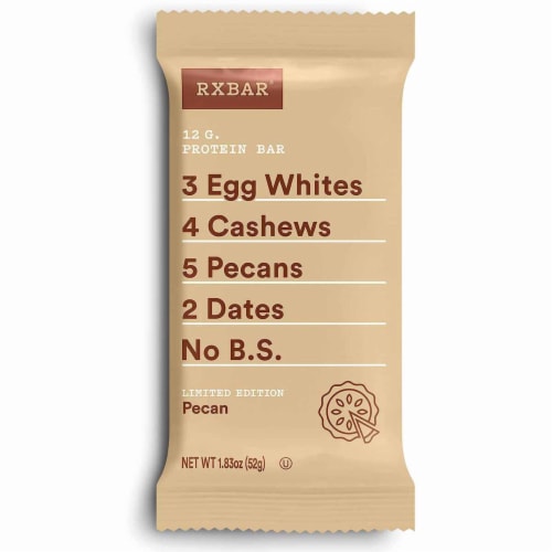 RXBAR Pecan Protein Bar Perspective: front
