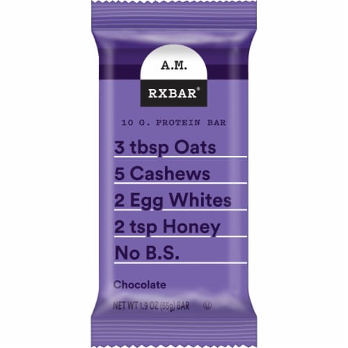 RXBAR® A.M. Chocolate Protein Bar Perspective: front