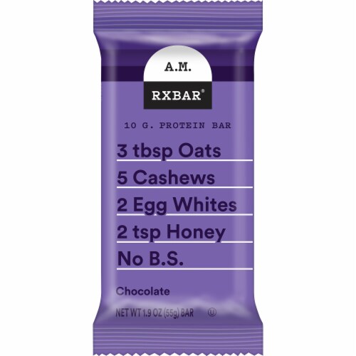 RXBAR® AM Chocolate Protein Bar Perspective: front