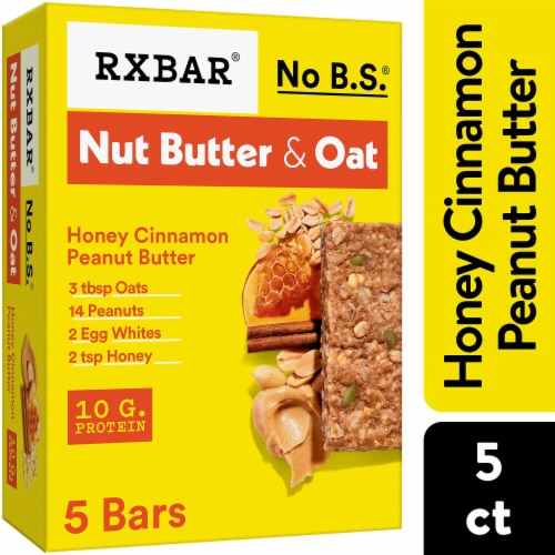 RXBAR A.M. Honey Cinnamon Peanut Butter Protein Bars Perspective: front