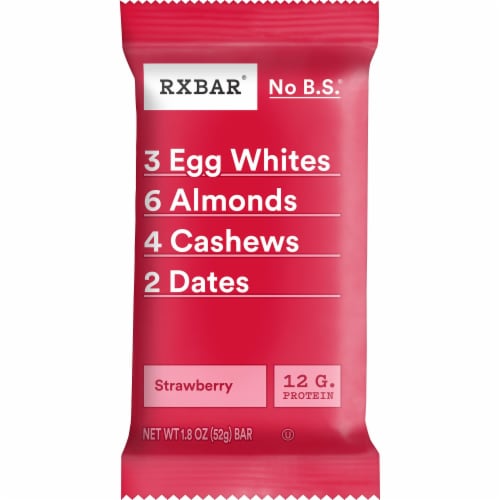 RXBAR Strawberry Protein Bars Perspective: front