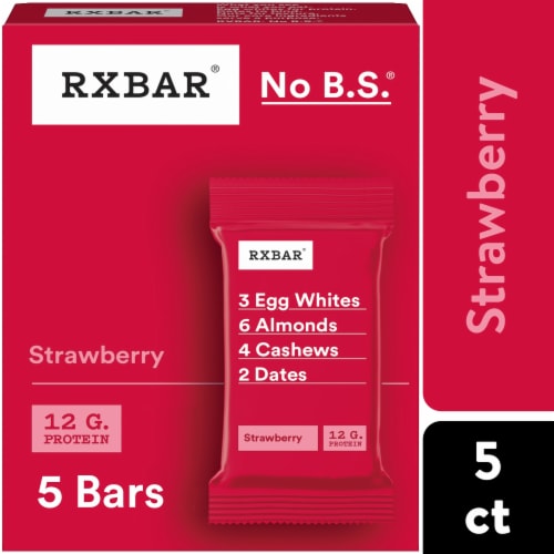 RXBAR Strawberry Protein Bars Perspective: front