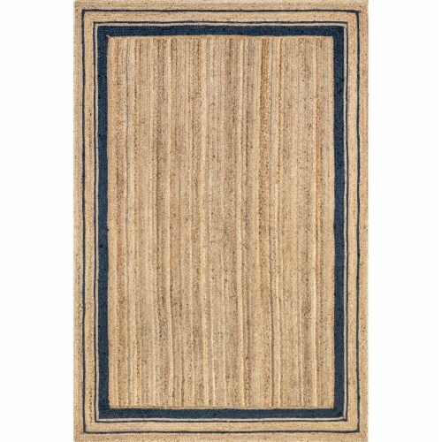 nuLOOM Rikki Coastal Braided Jute Area Rug 3x5 Navy nuLOOM Rikki Coastal Braided Jute Area Rug 3x5 Navy