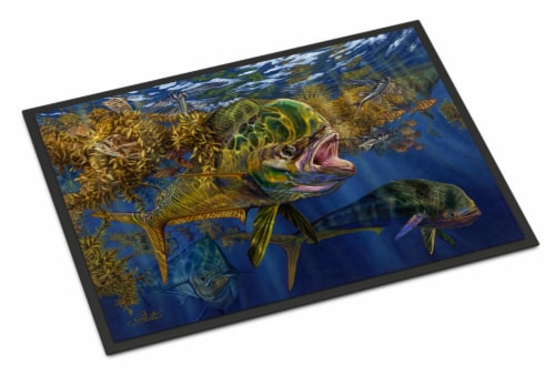 Carolines Treasures  JMA2013JMAT Seaweed Salad Mahi Indoor or Outdoor Mat 24x36 Perspective: front