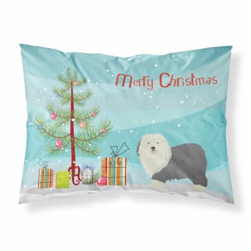 Old English Sheepdog Christmas Tree  s, Perspective: front