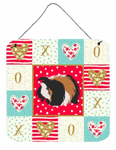 Carolines Treasures  CK5433DS66 Sheba Guinea Pig Love Wall or Door Hanging Print Perspective: front