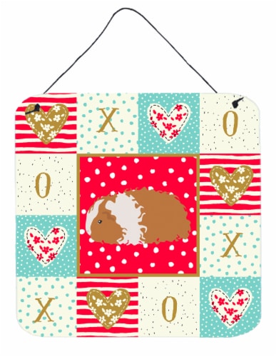 Carolines Treasures  CK5437DS66 Texel Guinea Pig Love Wall or Door Hanging Print Perspective: front