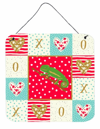 Carolines Treasures  CK5531DS66 Chameleon Wall or Door Hanging Prints, Red Perspective: front