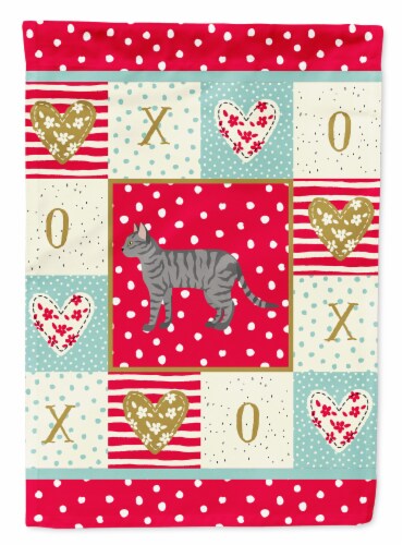 Carolines Treasures CK5603CHF Dragon Li #3 Cat Love House Carolines Treasures CK5603CHF Dragon Li #3 Cat Love House