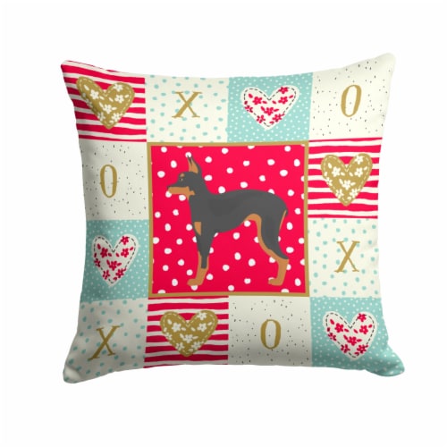 Russian Tor Terrier Love Fabric Decorative Pillow, 1 - Metro Market