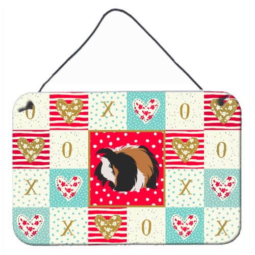 Carolines Treasures  CK5433DS812 Sheba Guinea Pig Love Wall or Door Hanging Prin Perspective: front