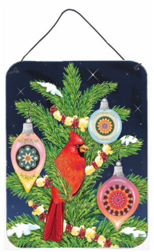 Carolines Treasures PRS4018DS1216 Cardinal's Christmas Dinner Wall or Door Hang Perspective: front