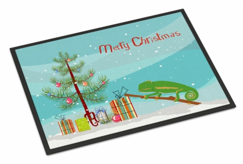Carolines Treasures  CK4540MAT Chameleon Merry Christmas Indoor or Outdoor Mat 1 Perspective: front