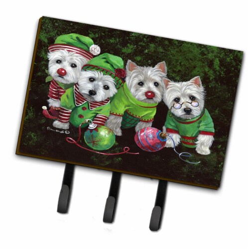Carolines Treasures PPP3285TH68 6 x 2 x 9 in. Westie Christmas Santas Assistants Leash or Key 1 City Market