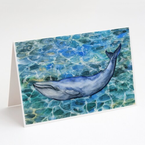Carolines Treasures BB5340GCA7P Humpback Whale Greeting Cards and