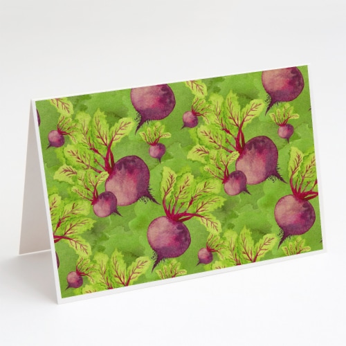 Carolines Treasures  BB7574GCA7P Watercolor Raddishes Greeting Cards and Envelop Perspective: front