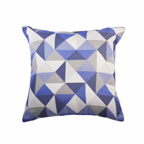 Pacifica Accent Ruskin Blue Throw Pillow by Astella Perspective: front