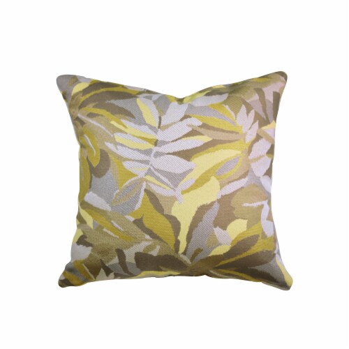Pacifica Dewey Yellow Accent Throw Pillow by Astella Perspective: front
