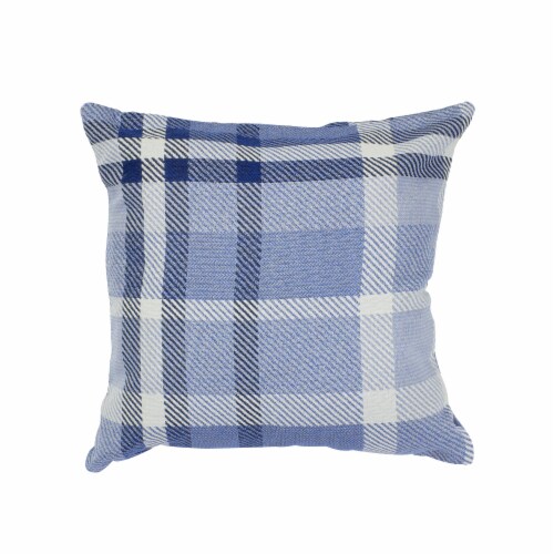 Astella Pacifica Tartan Accent Throw Pillow - Midnight Perspective: front
