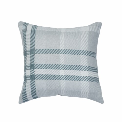 Pacifica Tartan Jade Accent Throw Pillow by Astella Perspective: front