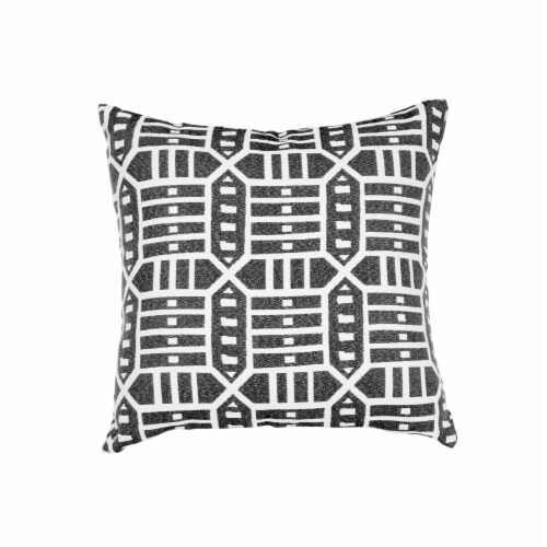 Pacifica Roland Red Accent Throw Pillow by Astella Perspective: front