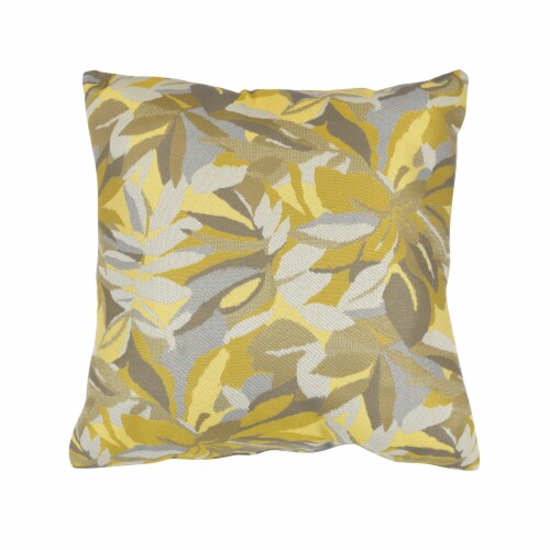Pacifica Dewey Yellow Lounge Throw Pillow by Astella Perspective: front