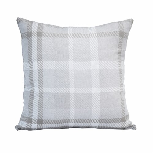 Pacifica Tartan Hemp Lounge Throw Pillow by Astella Perspective: front