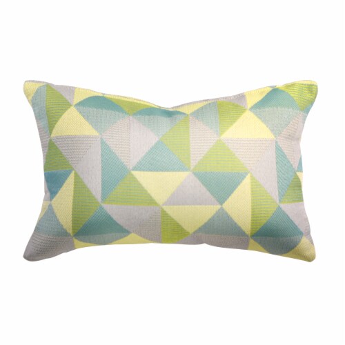 Astella Pacifica Ruskin Lumbar Throw Pillow - Lagoon Perspective: front
