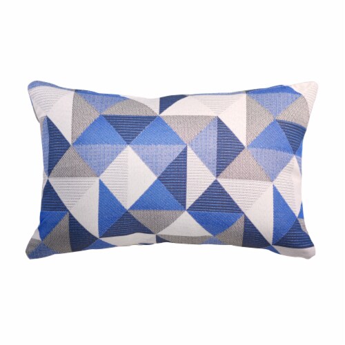 Astella Pacifica Ruskin Lumbar Throw Pillow - Blue Perspective: front