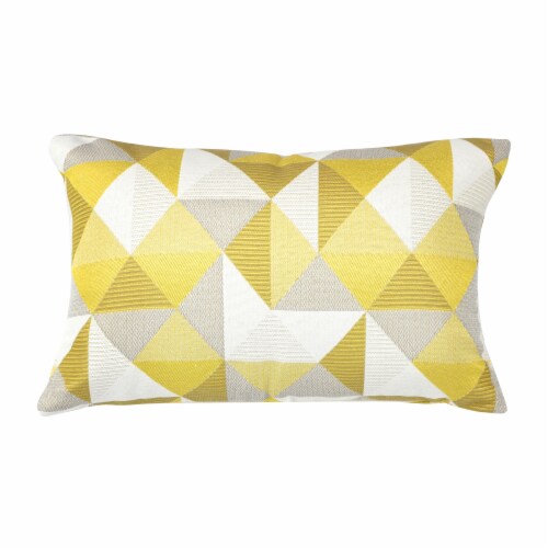 Astella Pacifica Ruskin Lumbar Throw Pillow - Yellow Perspective: front