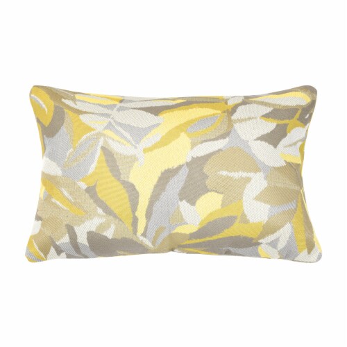 Astella Pacifica Dewey Lumbar Throw Pillow - Yellow Perspective: front