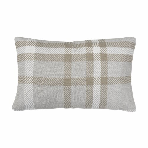 Astella Pacifica Tartan Lumbar Throw Pillow - Hemp Perspective: front