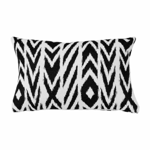 Astella Pacifica Fire Island Lumbar Throw Pillow - Charcoal Perspective: front