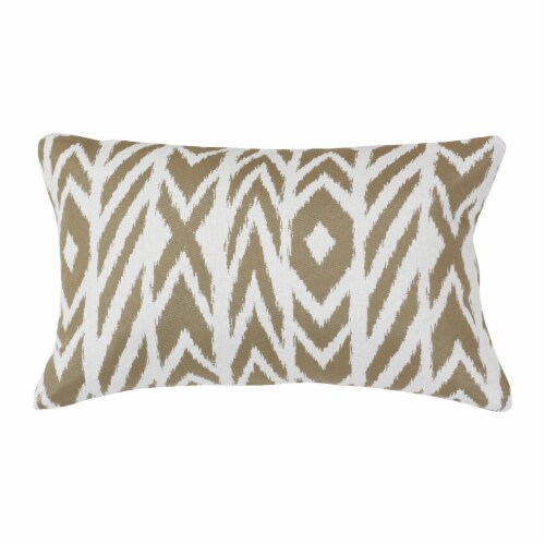 Astella Pacifica Fire Island Lumbar Throw Pillow - Hemp Perspective: front