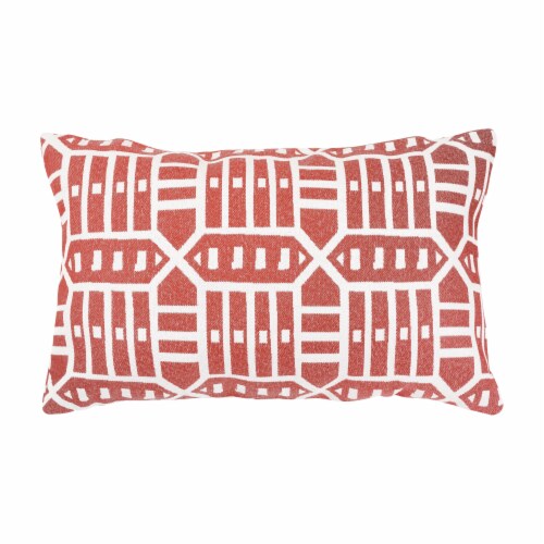 Astella Pacifica Roland Lumbar Throw Pillow - Red Perspective: front