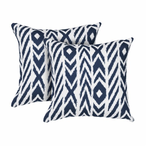 Pacifica Fire Island Midnight Accent Throw Pillow by Astella Perspective: front