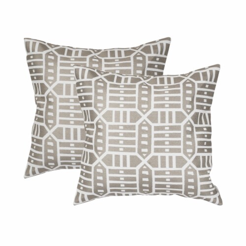 Pacifica Roland Hemp Accent Throw Pillow by Astella Perspective: front