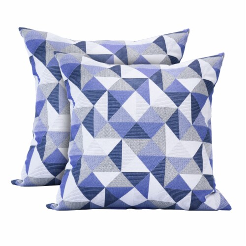 Pacifica Ruskin Blue Lounge Throw Pillow by Astella Perspective: front