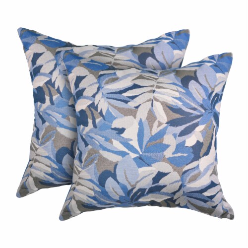 Pacifica Dewey Blue Lounge Throw Pillow by Astella Perspective: front