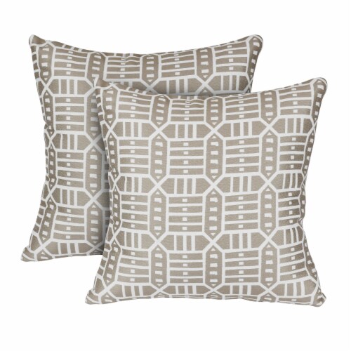 Pacifica Roland Hemp Lounge Throw Pillow by Astella Perspective: front