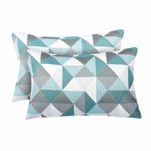 Astella Pacifica Ruskin Lumbar Throw Pillow - 2 Pack - Lakeside Perspective: front