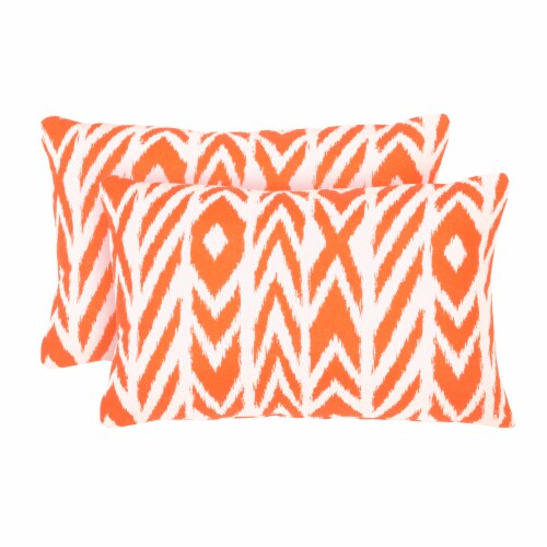 Astella Pacifica Fire Island Lumbar Throw Pillow - 2 Pack - Tuscan Perspective: front