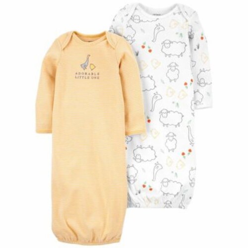 Carter's Little One Sleeper Gown Set - Yellow, Newborn - Kroger