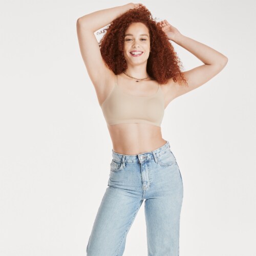 Hanes® Ultimate Ultra-Light Comfort Support Strap Wireless Bra Perspective: front